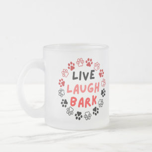 Caneca De Café Vidro Jateado Latido ao vivo