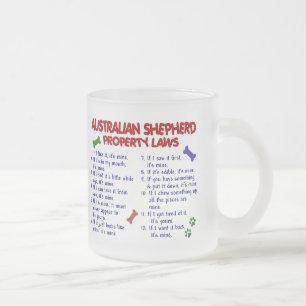 Caneca De Café Vidro Jateado Leis AUSTRALIANAS 2 da propriedade do PASTOR