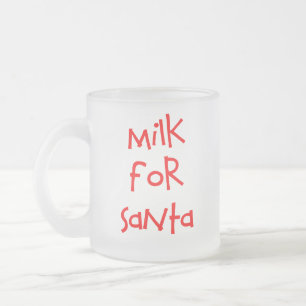 Caneca De Café Vidro Jateado Leite Para Papais noeis