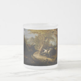 Caneca De Café Vidro Jateado Lenda do Fantasma de Halloween do Cavaleiro Sem Ca