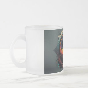 Caneca De Café Vidro Jateado lente exótica