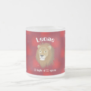 Caneca De Café Vidro Jateado Leone 23 al 22 Tazze luglio agosto