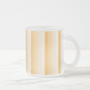 Caneca De Café Vidro Jateado Listras amarelas da sombra
