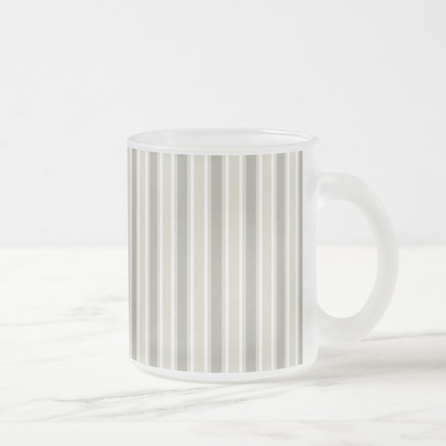Caneca De Café Vidro Jateado Listras de doces (Direita)