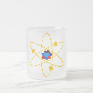 Caneca De Café Vidro Jateado Lithium_Hearts