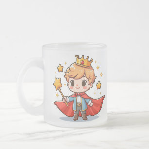 Caneca De Café Vidro Jateado Little Prince