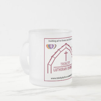 Caneca De Café Vidro Jateado Logotipo da Igreja Luterana Trindade
