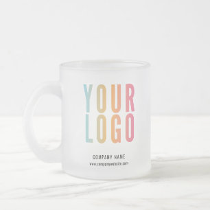 Caneca De Café Vidro Jateado Logotipo Personalizado de Negócios Promocional
