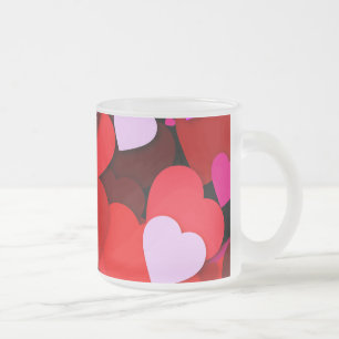 Caneca De Café Vidro Jateado Lotes do amor