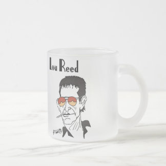Caneca De Café Vidro Jateado Lou Reed caricature