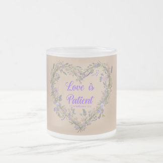 Caneca De Café Vidro Jateado Love is....