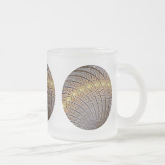 Caneca De Café Vidro Jateado Luas do Lobo Silencioso