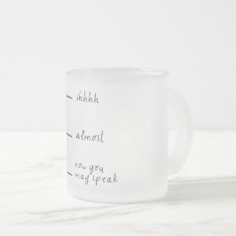 Caneca De Café Vidro Jateado Lustige Tasse für den ersten Morgen-Kaffee