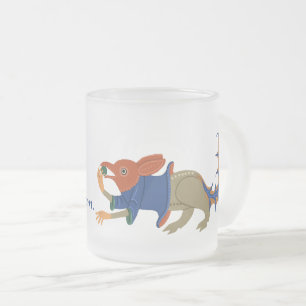 Caneca De Café Vidro Jateado Luttrell Psalter "Esquilo"