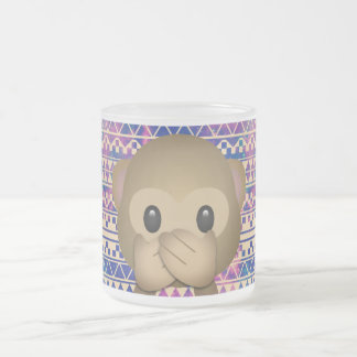 Caneca De Café Vidro Jateado Macaco de café