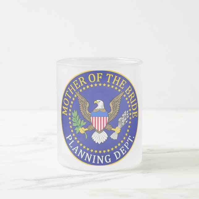 Caneca De Café Vidro Jateado Mãe da noiva (Centro)