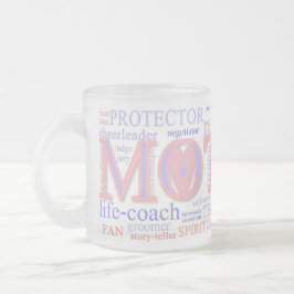 Caneca De Café Vidro Jateado MÃE: Os muitos papéis de uma mãe - Mug