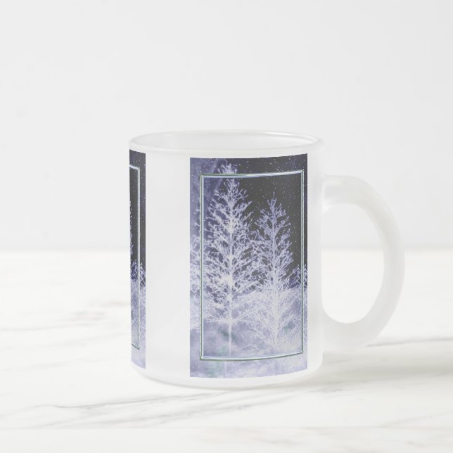 Caneca De Café Vidro Jateado Magic Winter Night Mug (Direita)