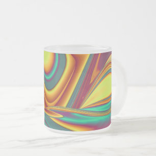 Caneca De Café Vidro Jateado Mágica de Flores de Outono de primavera Verão