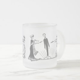 Caneca De Café Vidro Jateado Magnetismo Animal - (Mais Opções)