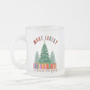 Caneca De Café Vidro Jateado Mais propenso a agitar os presentes