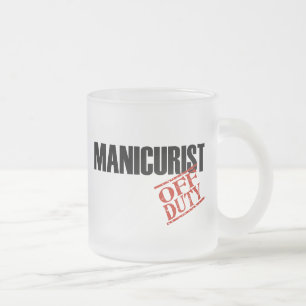 CANECA DE CAFÉ VIDRO JATEADO MANICURO FORA DE SERVIÇO
