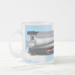 Caneca De Café Vidro Jateado Máquina a Vapor
