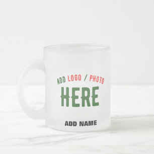CANECA DE CAFÉ VIDRO JATEADO MARCA VERIFICADA BRANCA PERSONALIZÁVEL MODERNA