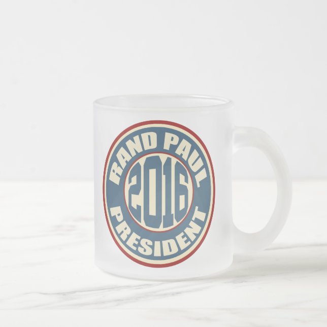Caneca De Café Vidro Jateado Margem Paul para o presidente 2016 (Direita)