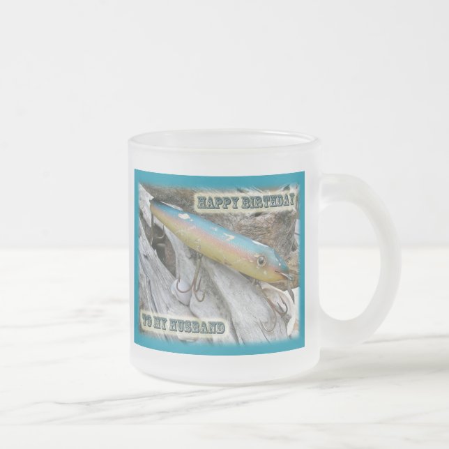 Caneca De Café Vidro Jateado Marido Birthday Point Jude Cape Codder Lure (Direita)