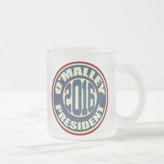 Caneca De Café Vidro Jateado Martin O'Malley para o presidente 2016