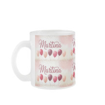 Martina Name Balloons Frosty Mug