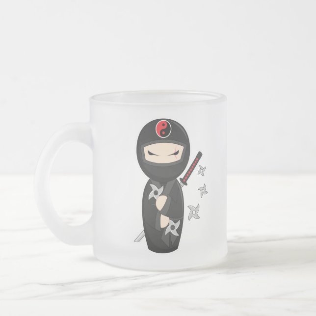 Caneca De Café Vidro Jateado Masaru (Esquerda)