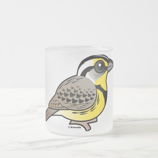 Caneca De Café Vidro Jateado Meadowlark ocidental (Centro)