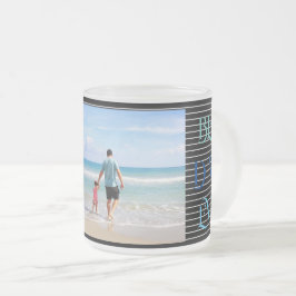 Caneca De Café Vidro Jateado Melhor Pai de Fotografia Personalizado Nunca Mug