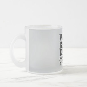 Caneca De Café Vidro Jateado Melhor Pai do Mundo Energizado por Café Dia dos Pa