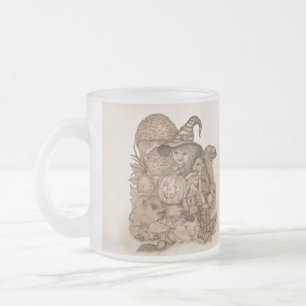 Caneca De Café Vidro Jateado Melhores Desejos para uma Feliz Ação de Graças