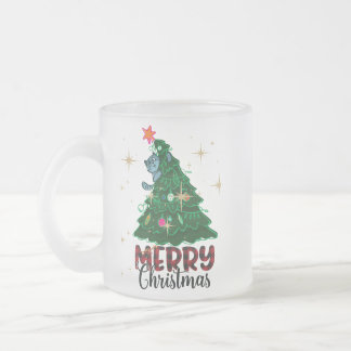 Caneca De Café Vidro Jateado Merry Christmas Mug