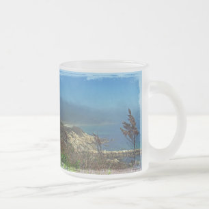 Caneca De Café Vidro Jateado Misty Morning em Nobska Point - MÃES de Cape Cod