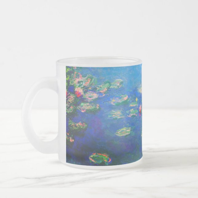 Caneca De Café Vidro Jateado Monet Water Lily 1906 (Esquerda)
