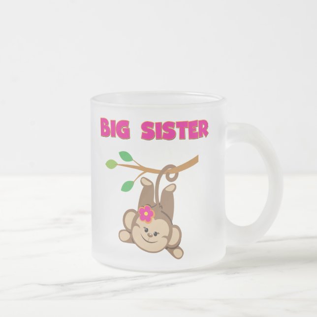 Caneca De Café Vidro Jateado Monkey Big Sister (Direita)