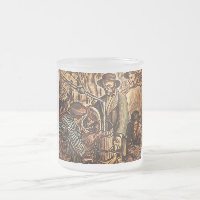 Caneca De Café Vidro Jateado Moonshiners Fazer Relâmpago Branco Sussurro (Centro)