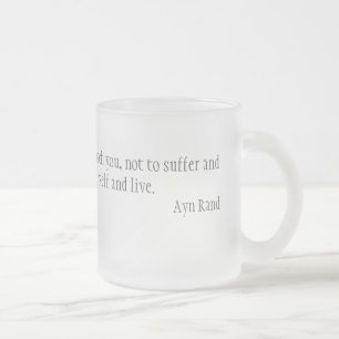 Caneca De Café Vidro Jateado Moralidade