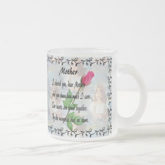CANECA DE CAFÉ VIDRO JATEADO MOTHER-MUG (Direita)