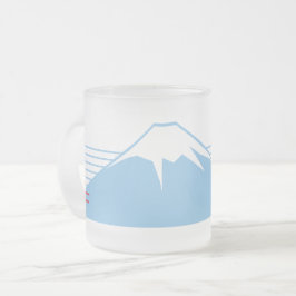 Caneca De Café Vidro Jateado Mt. Fuji seen from the northeast.