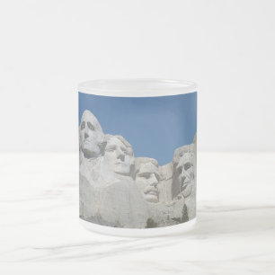 Caneca De Café Vidro Jateado Mt. Rushmore