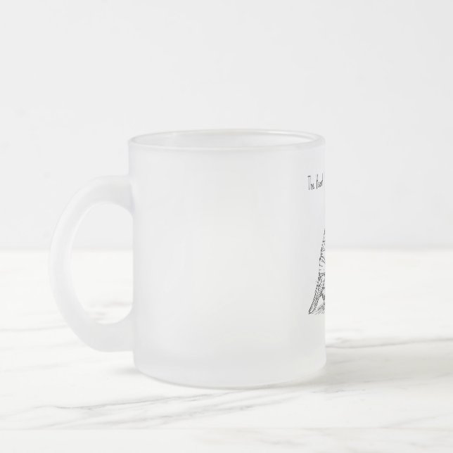 Caneca De Café Vidro Jateado Mug (Esquerda)