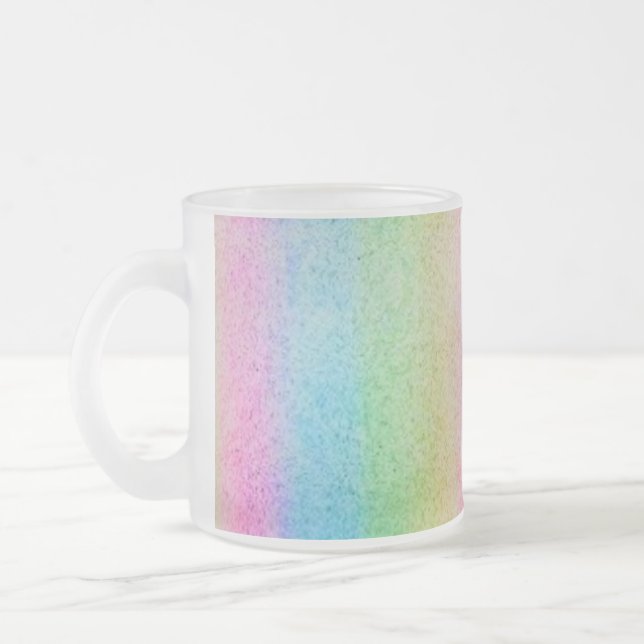 CANECA DE CAFÉ VIDRO JATEADO MUG ART E DESIGN (Esquerda)