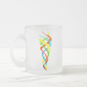 CANECA DE CAFÉ VIDRO JATEADO MUG ART E DESIGN