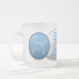 Caneca De Café Vidro Jateado Mug clube esqui equipa Official Mug